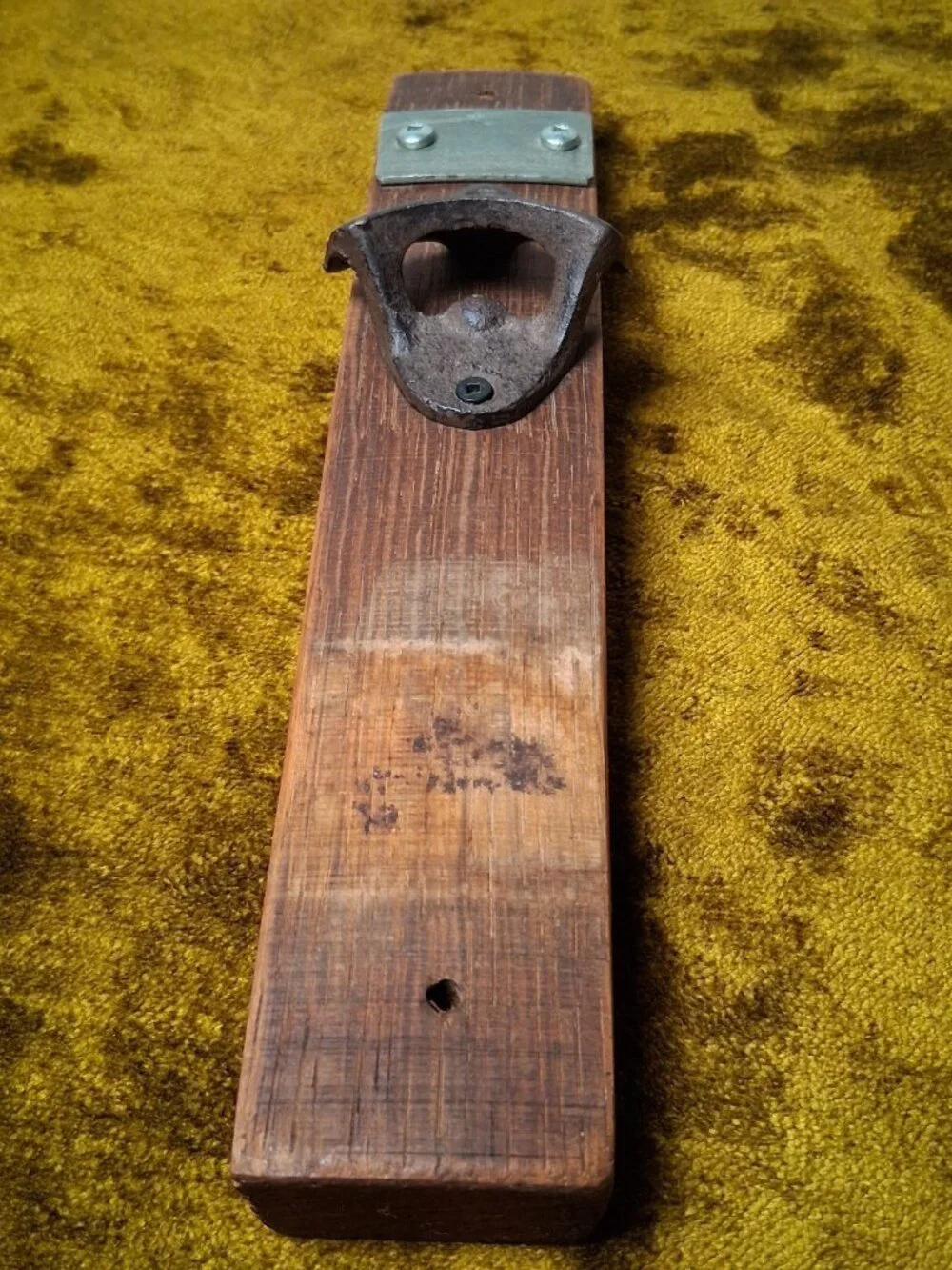 Handmade Wine Barrel Wood Bottle Opener Rustic Barware Bar Restaurant Mancave